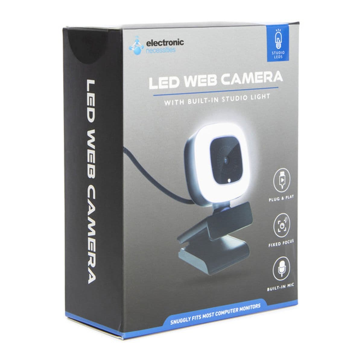 Electronic Necessities LED Web Cam With Mic & Built-In Studio Light