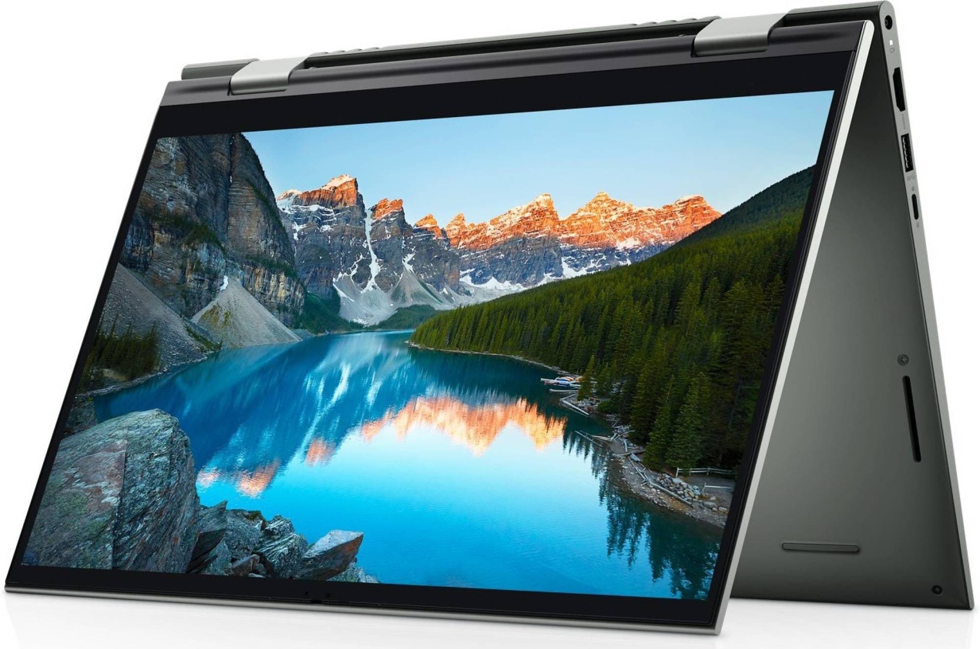 Dell Inspiron 14 7415 2-in-1 Touchscreen Laptop, AMD Ryzen 5 5500U, 8GB RAM, 256GB SSD, 14" FHD, Windows 11 Home, Convertible, Backlit Keyboard, Wi-Fi 6 4