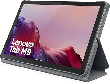 Lenovo Tab M9 Android Tablet, 9" HD Display, 3GB RAM, 32GB Storage, MediaTek Octa-Core Processor, Dolby Atmos, Android OS, Includes Folio Case – Arctic Grey