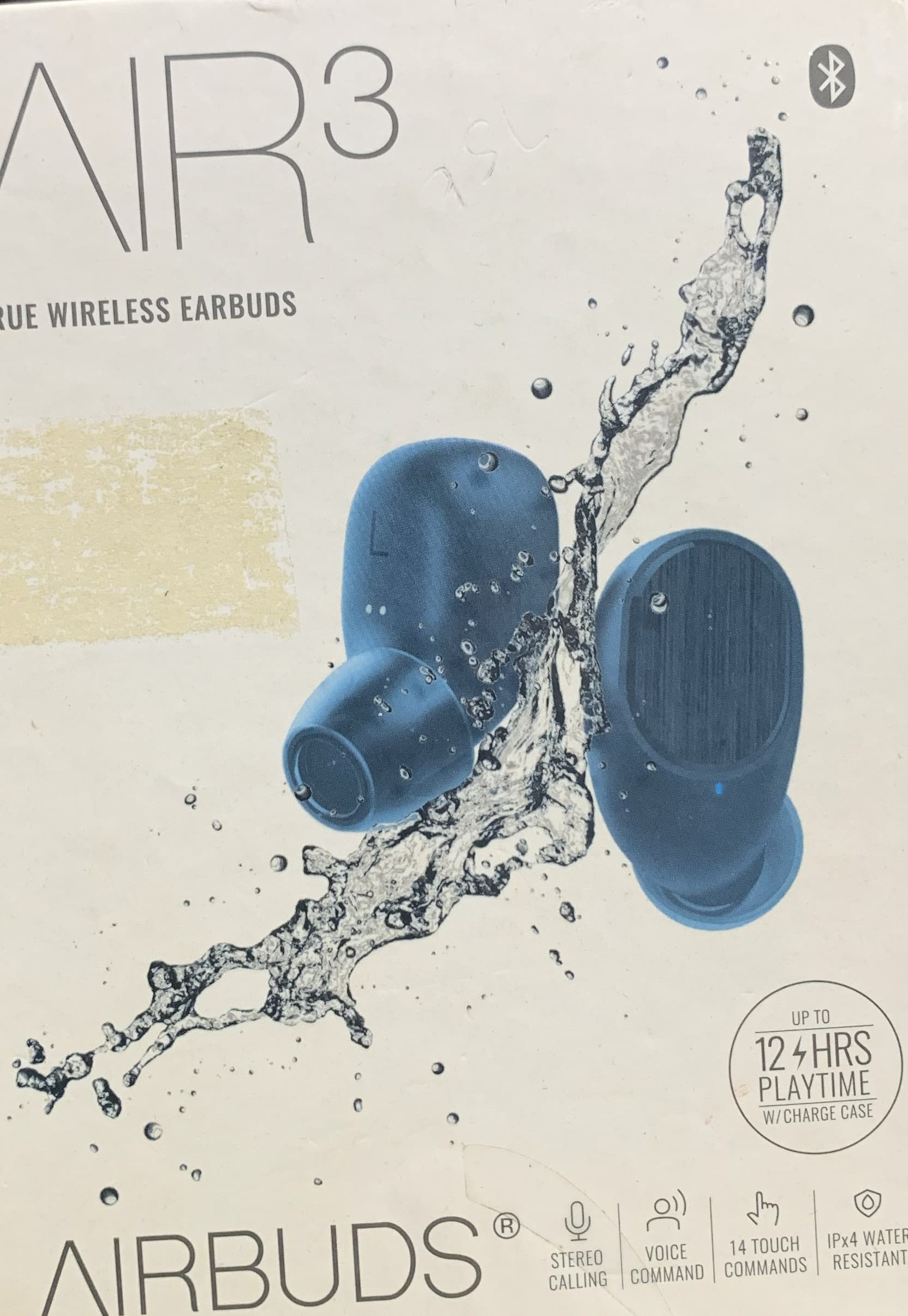 Air3 Airbuds True Wireless Earbuds Brand NEW Water Resistant