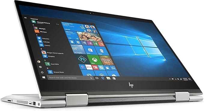 HP ENVY x360 15m-bp1xx Convertible 2-in-1 Laptop, 15.6" Touchscreen, Intel Core i5-8250U, 8GB RAM, 256GB SSD, Windows 11 Home, Natural Silver