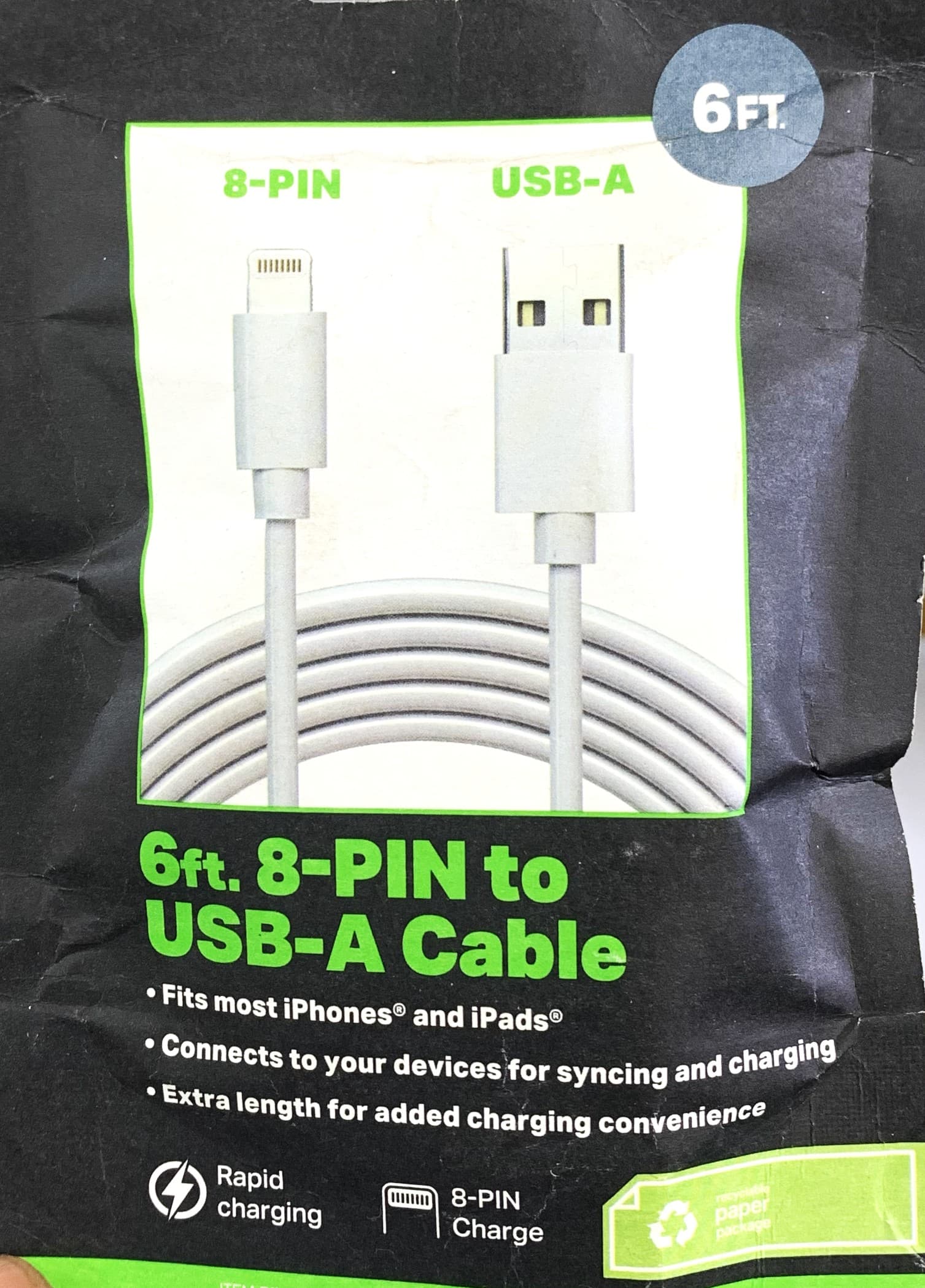 YOUSE 6ft. Premium 8-Pin Cable