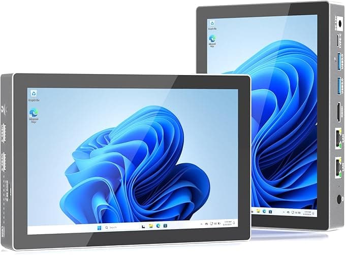 TiGOLE F9B-512 Windows 11 Pro Tablet PC, Intel N100 Processor, 16GB RAM, 256GB SSD, 10.1-Inch Touchscreen, 12V DC Charging