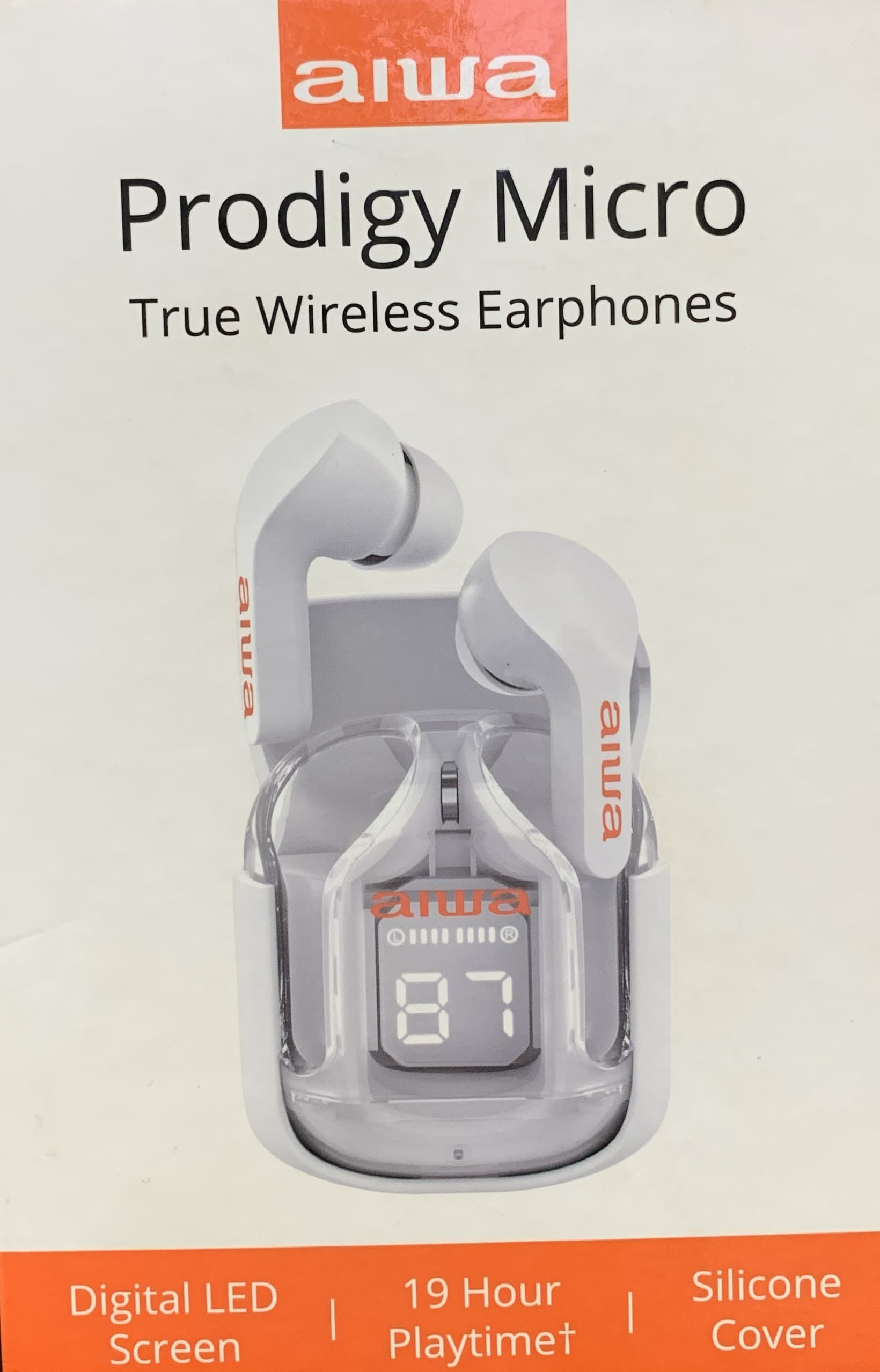 Aiwa Prodigy Clear True Wireless Earphones, 20 Hour Playtime, IPX4