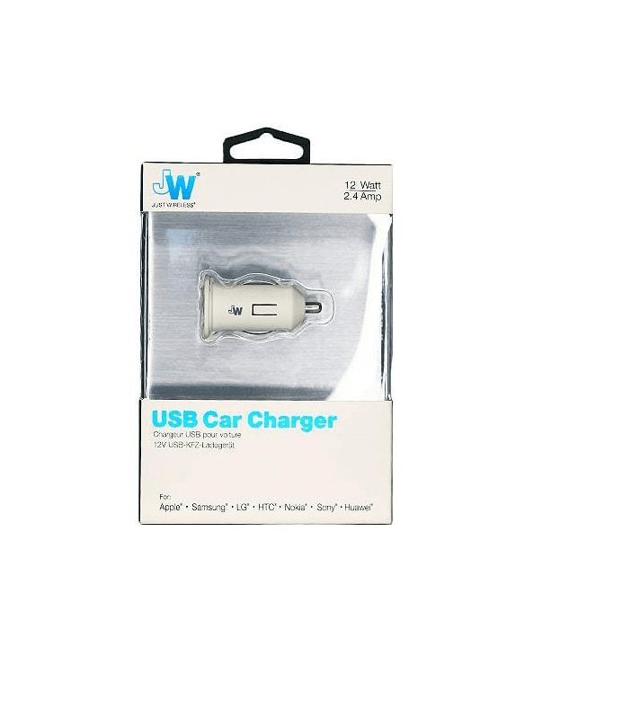 Just Wireless 12V USB Car Charger