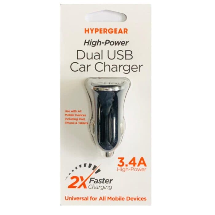 HYPERGEAR DUAL USB CAR CHARGER