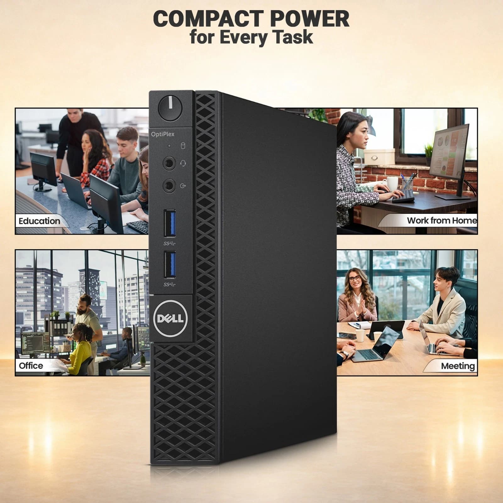 Dell OptiPlex 3050 Micro Desktop PC – Intel Core i5 7th Gen, 8GB RAM, 256GB SSD, Windows Pro