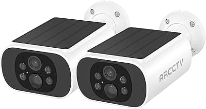 Solar Security Camera Outdoor Wireless, 4MP Battery Powered Home Surveillance Camera with Embedded Solar Panel, PIR Motion Sensor, 2.4G/5G Dual Band WiFi 