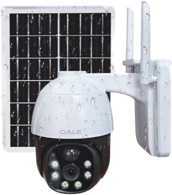 OALE iHome 06 4G Solar Security Camera – Wireless Outdoor PTZ CCTV with SIM Card Support, 2K HD, Color Night Vision & Two-Way Audio 2