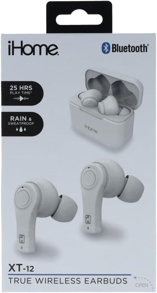 IHOME HMAUBE214WT IHOME BT True Wireless Earbuds XT10